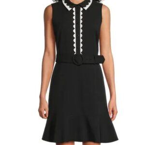 NWT Karl Lagerfeld Paris Belted Fit and Flare Dress 8